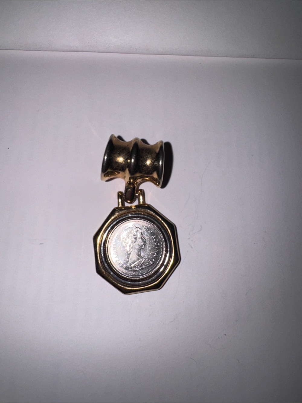 Vtg Queen Elizabeth II CoronationYear1953 Coin Pendant British Royalty
